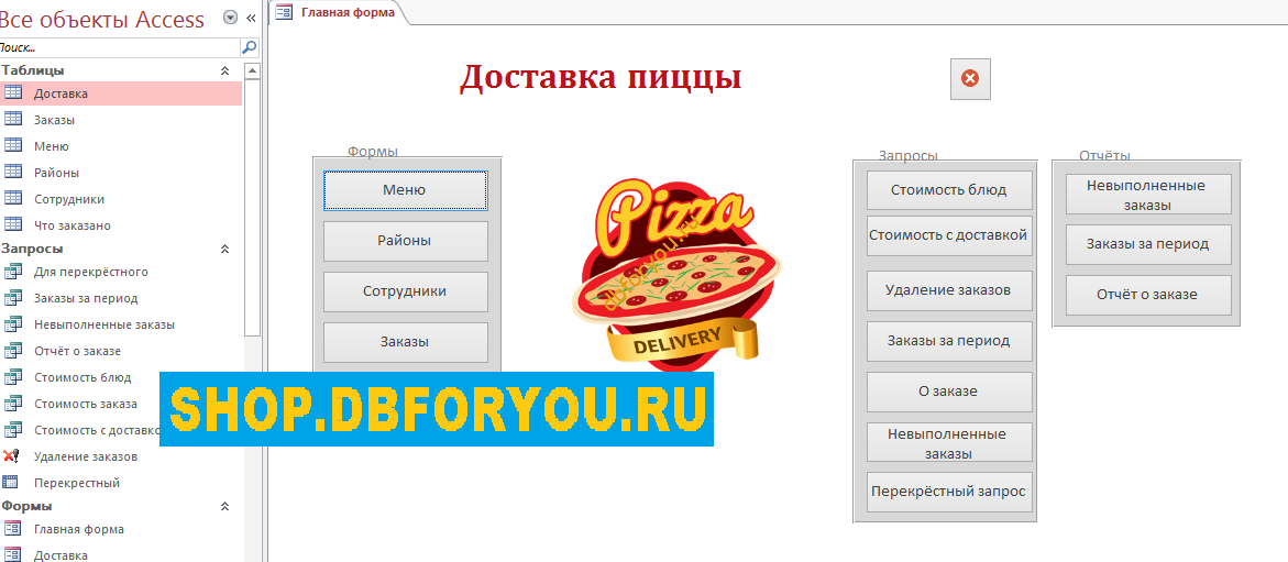 Главная форма Главная форма